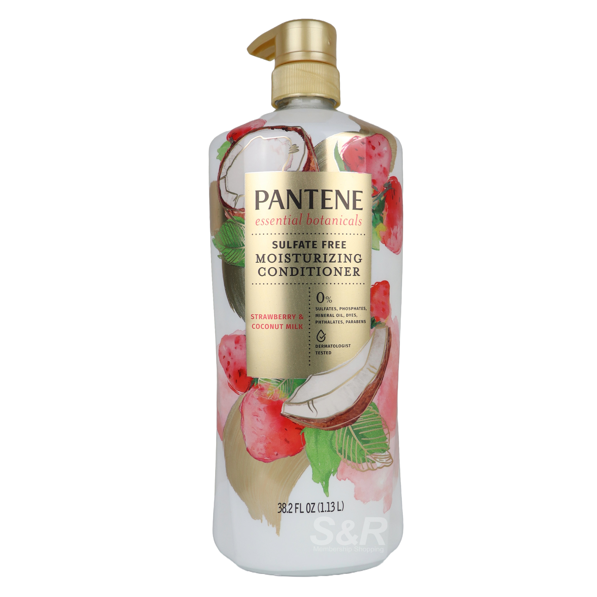 Pantene Essential Botanicals Strawberry and Coconut Milk Conditioner 1.13L Pantene Essential Botanicals Strawberry and Coconut Milk Conditioner 1.13L